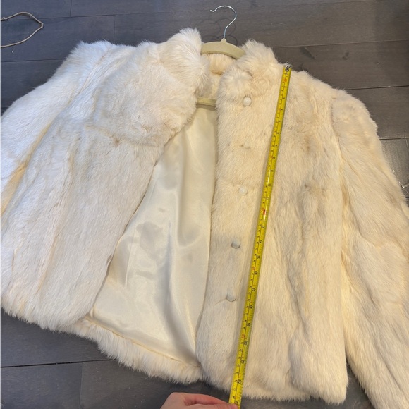 White rabbit fur jacket - Picture 7 of 7